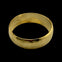 Repurposed gold plated organic bangle large