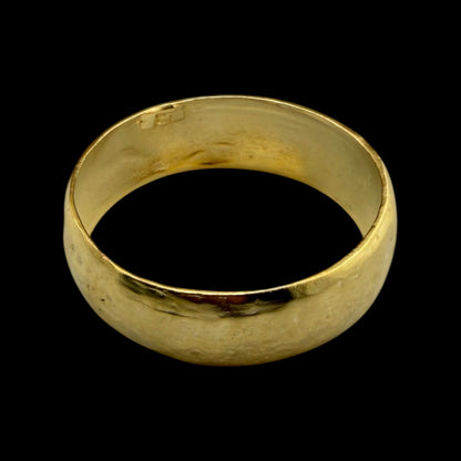 Repurposed gold plated organic bangle large