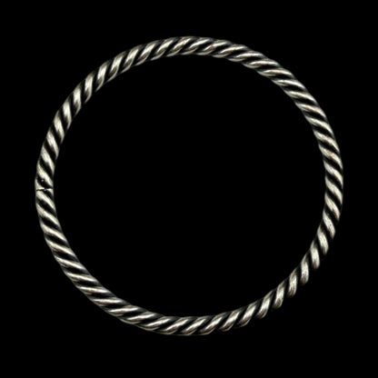 Small Vintage Sterling Plated Reproduction Twist Bracelet
