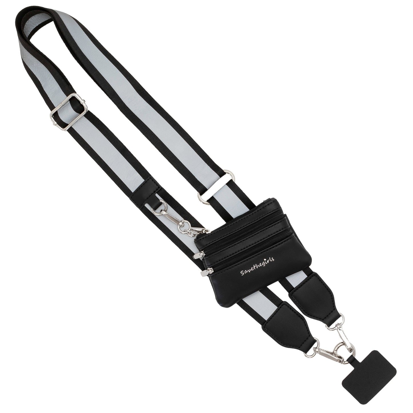 Clip & Go Strap with Pouch - Reflective Collection