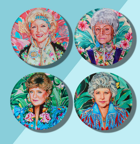 Golden Gals (Set of 4) Coasters