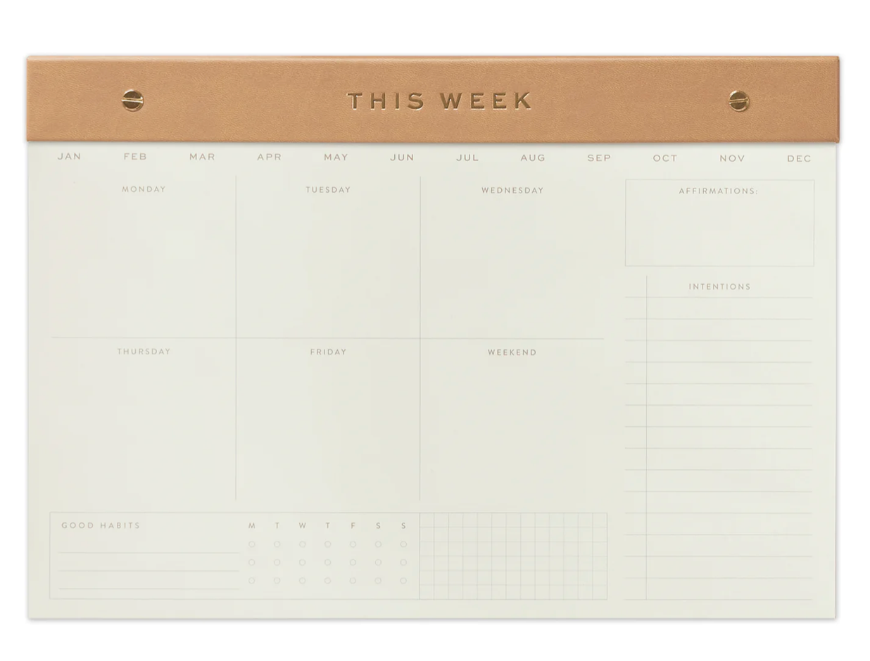 Weekly Postbound Notepad