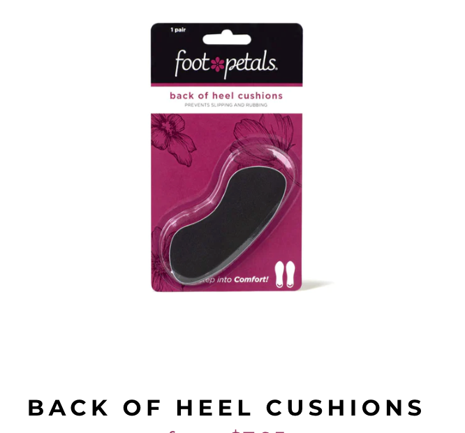 BACK OF HEEL CUSHIONS