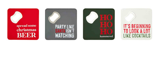 Christmas Bottle Opener Coasters