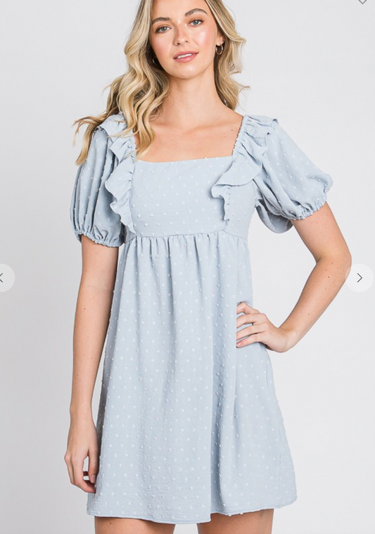 30a Dotted Textured Dress