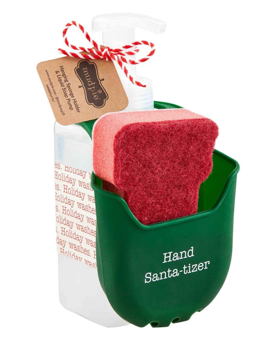 Stocking & Tree Soap & Sponge Caddy Set