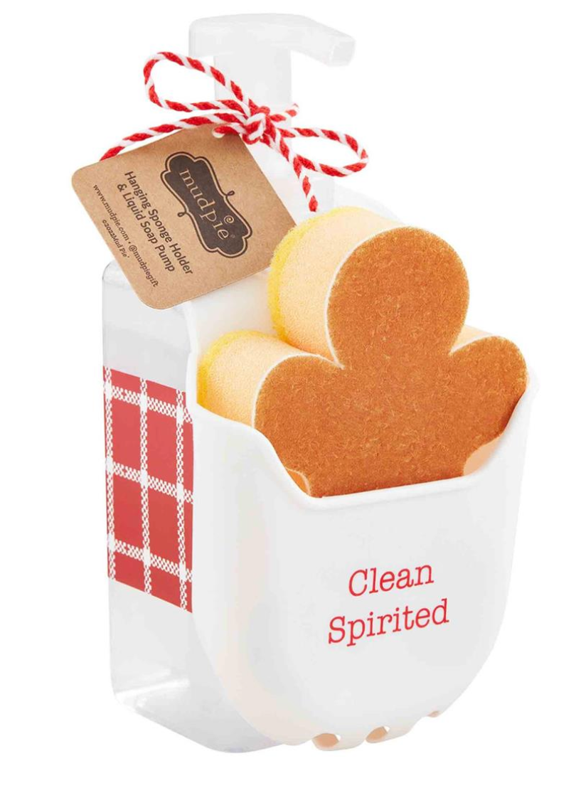 Stocking & Tree Soap & Sponge Caddy Set