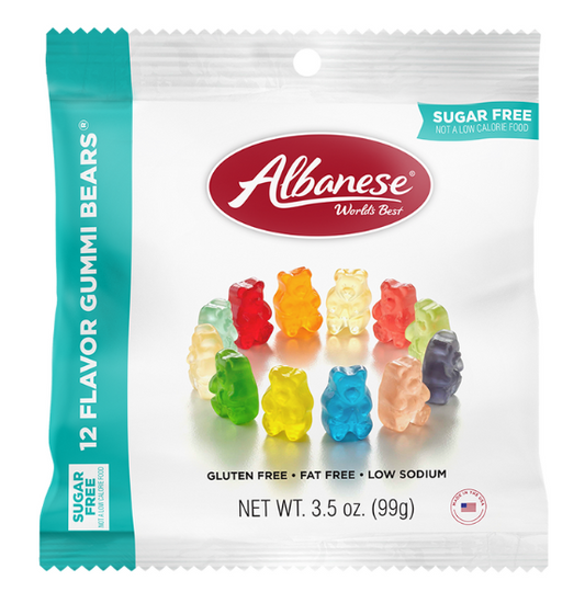 Albanese Sugar Free 12 Flavor Gummi Bears 3.5 oz