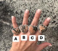 Take a Piece of My Heart Large Rodiolite Rings