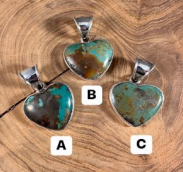 Turquoise Heart Pendants