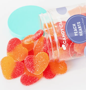 Candy Club Peach Heart Gummies