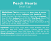 Candy Club Peach Heart Gummies