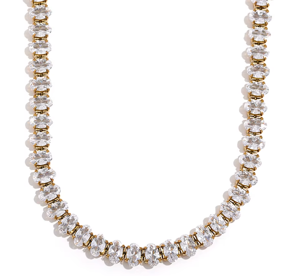Cubic Zirconia Moissanite Necklace