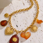 Autumn Resin Charm Necklace