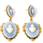 Resin Cameo Heart Earrings