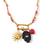 Acrylic Pendant Wrapped Necklace