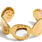 Hammered Open Oval Cuff Bracelet