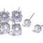 Cubic Zirconia Stud Earring Set