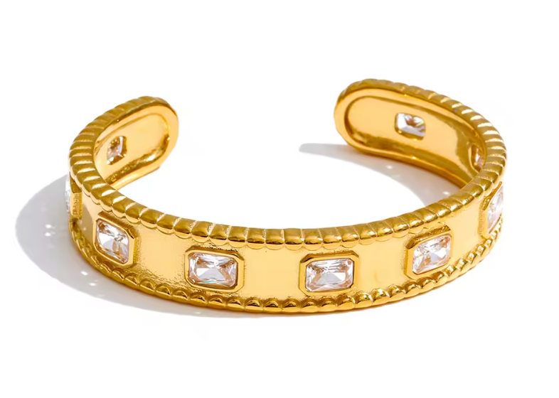 Inlay Waterproof Chunky Bangle