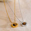 Snake Chain with Tigers Eye Stone Necklace
