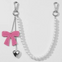 Silver Heart with Pearls and Heart Purse Charm
