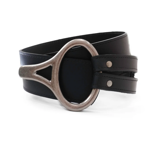 Wide Leather Waist Belt