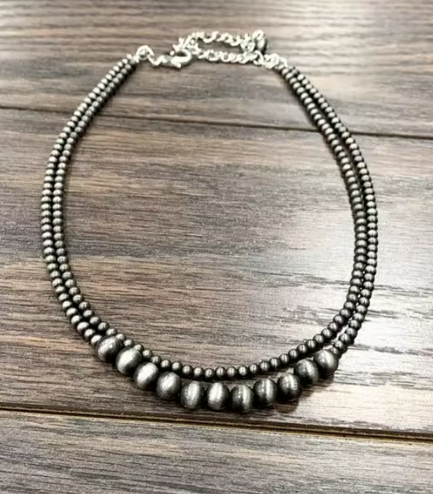 Jewelry 16 Inches 2 Strand Bead Necklace