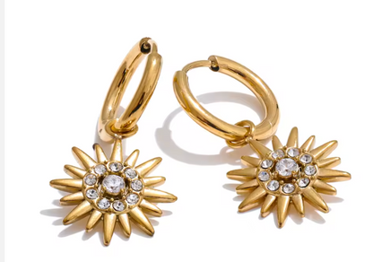 Sunburst Huggie Earrings *DOORBUSTER*