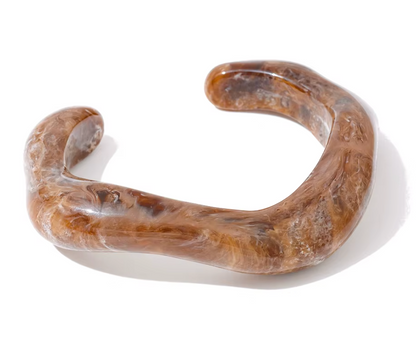 Resin twisted Bangle Bracelet