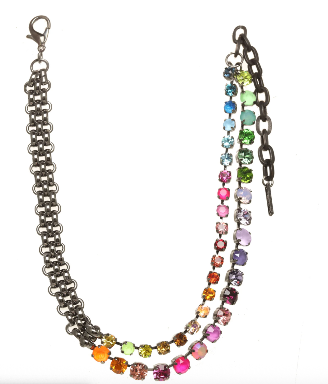 TOVA Treyvon Necklace in Gunmetal
