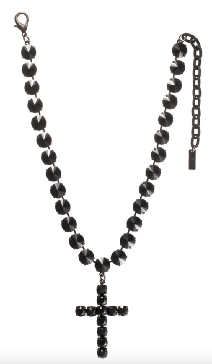 TOVA Donatella Necklace Smutt Jet