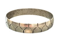 VINTAGE REPRODUCTION CARVED GOLD PLATED BANGLE