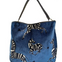 OLIVIA: Zebra on Blue  CHENILLE