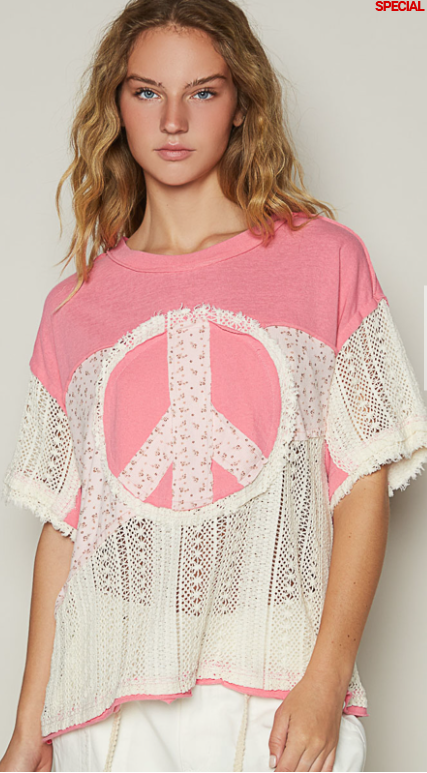 30A Pink Peace Top