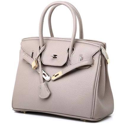 Buckle Front top Handle with Strap Purse