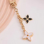 Purse Charm Key Chain Flower