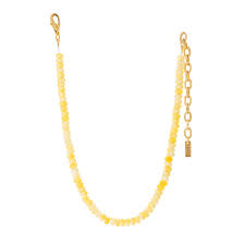 Tova Pollyanna Necklace In Pale Yellow With Arlington Pendant In Aurum