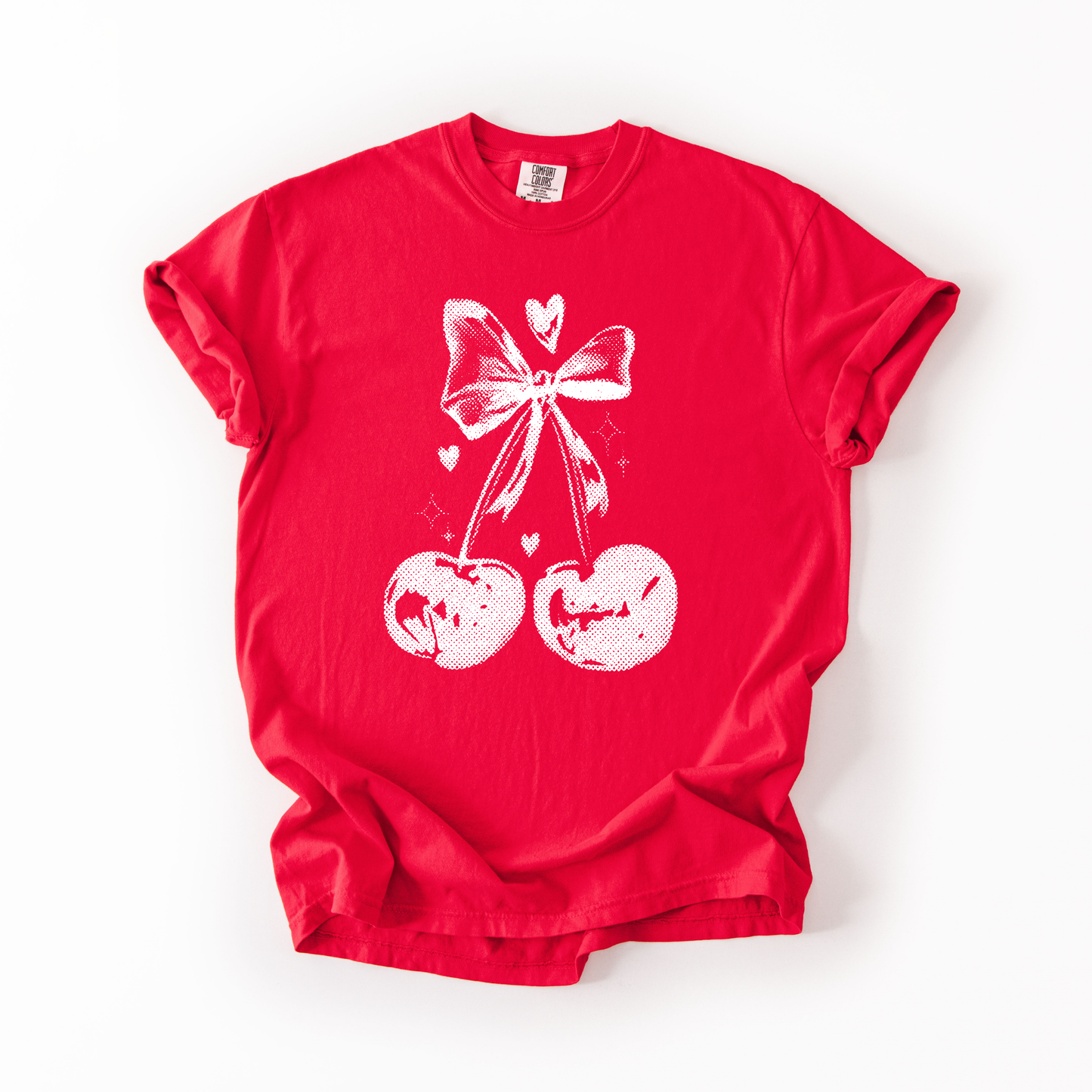 Halftone Cherries Graphic Tee