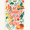 My Favorite Salad Is Wine Dish Towel