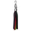 Leather Tassel Keychain-Forest Multi