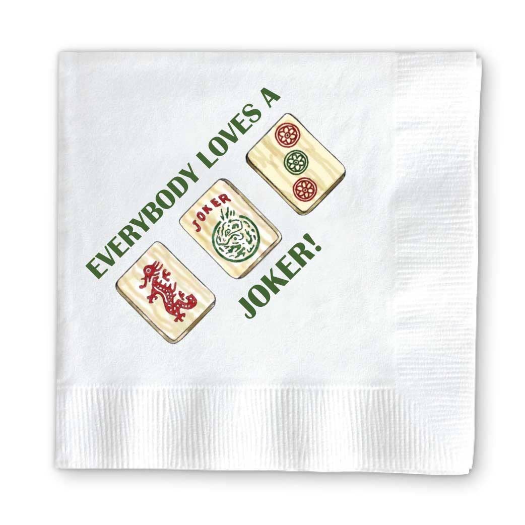 Donovan Designs - MAHJONG COCKTAIL NAPKINS: GET YOUR MAHJ ON
