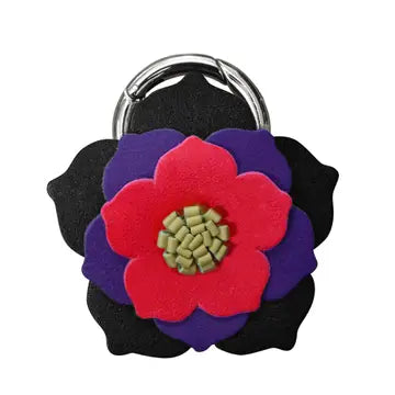 Flower Charm-Black Brights