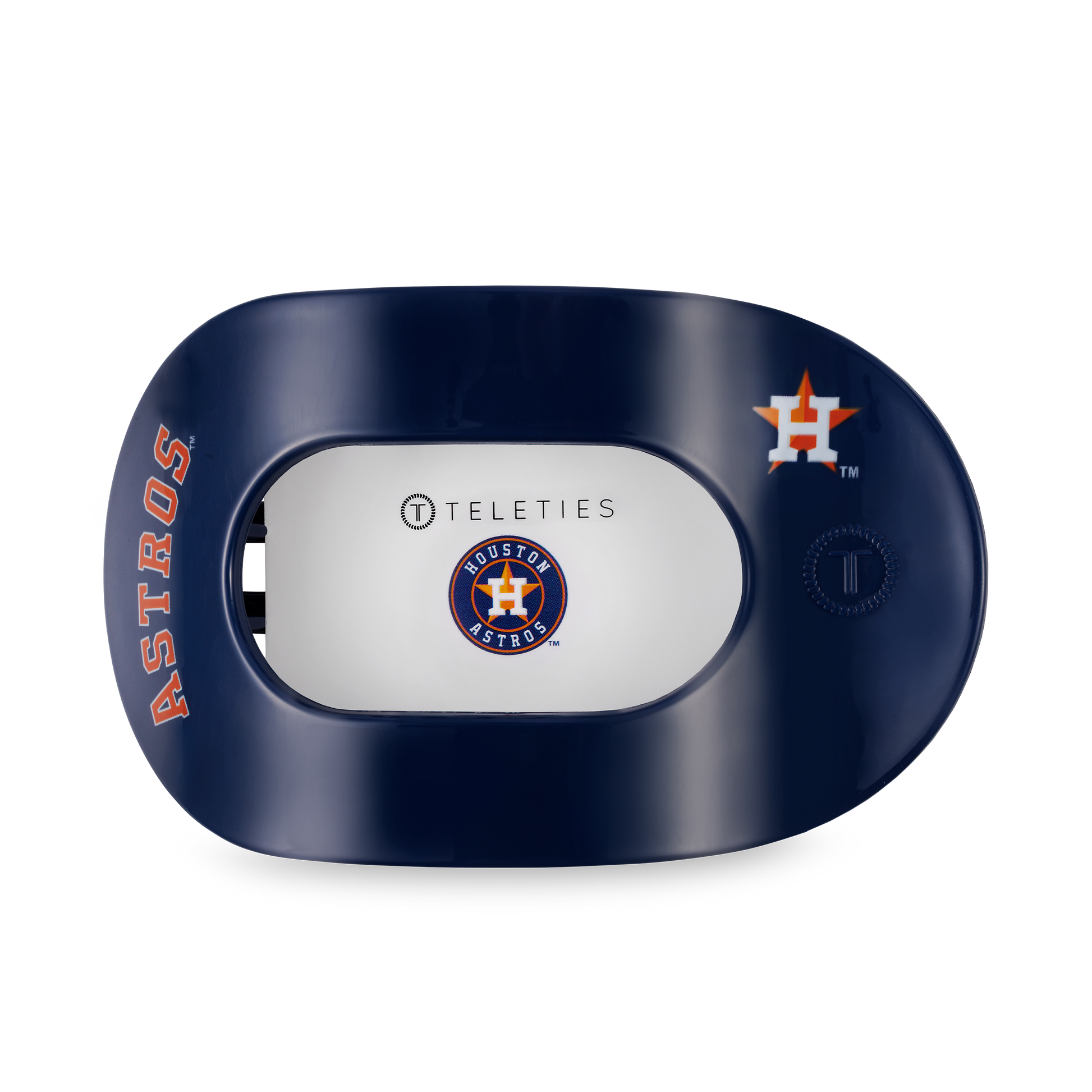 TELETIES - Flat Round Hair Clip | Houston Astros
