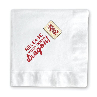 Donovan Designs - MAHJONG COCKTAIL NAPKINS: GET YOUR MAHJ ON