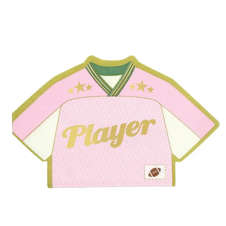 Foil Shaped Napkins - Football Jersey