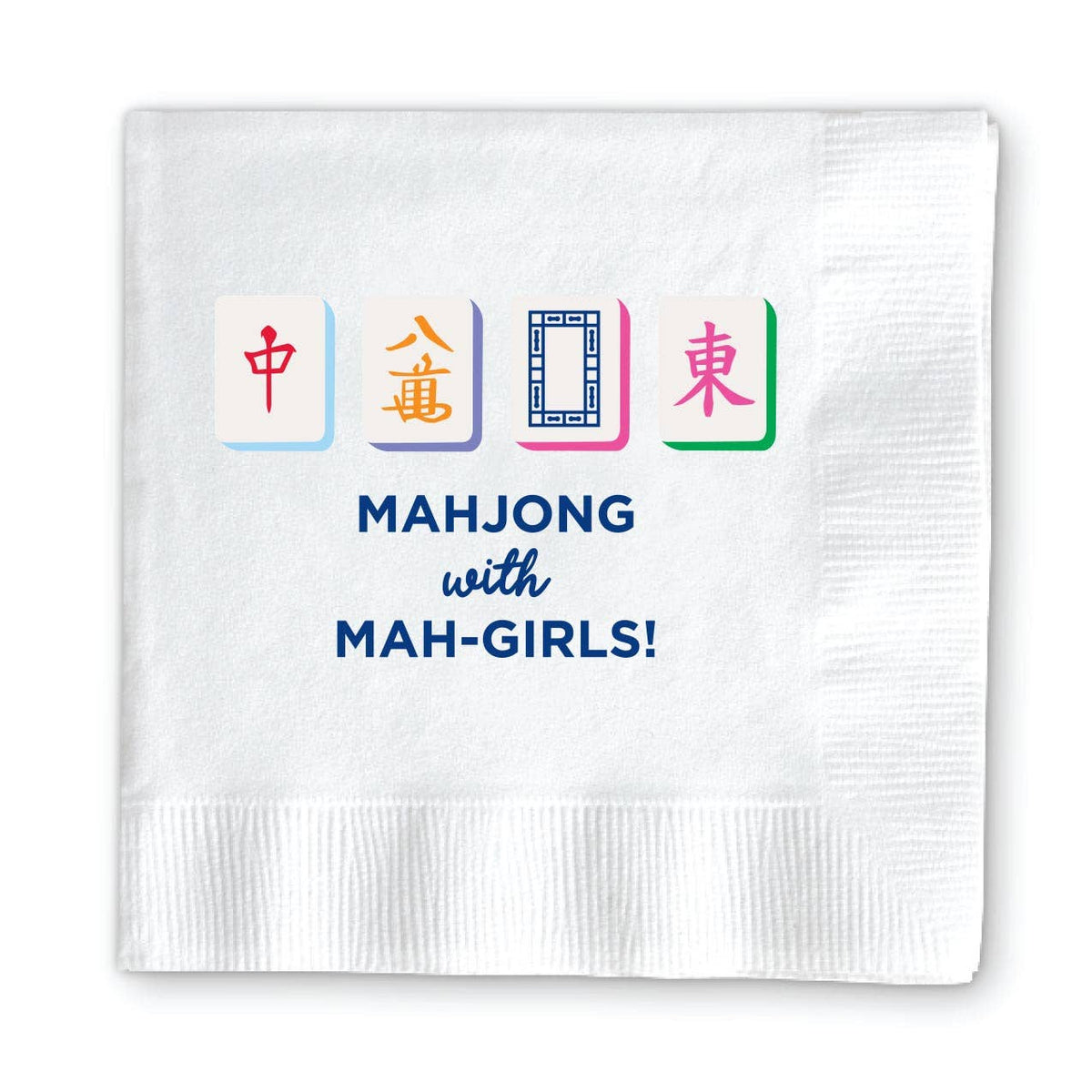 Donovan Designs - MAHJONG COCKTAIL NAPKINS: GET YOUR MAHJ ON