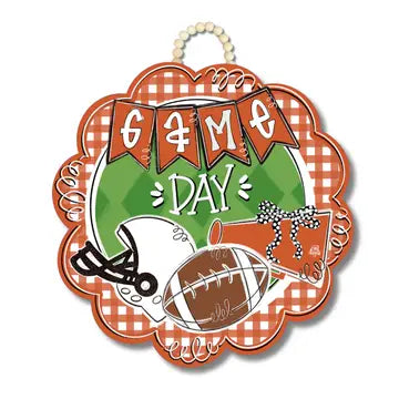 Burnt Orange Game Day Door Hangers