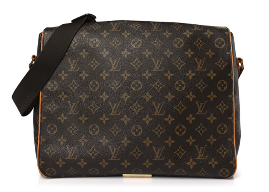 BLACK LV Monogram Abbesses Messenger Bag