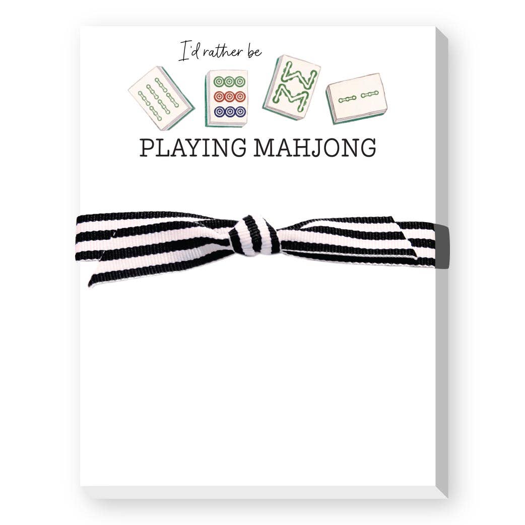 Donovan Designs - I'D RATHER BE PLAYING MAHJONG MINI NOTEPAD