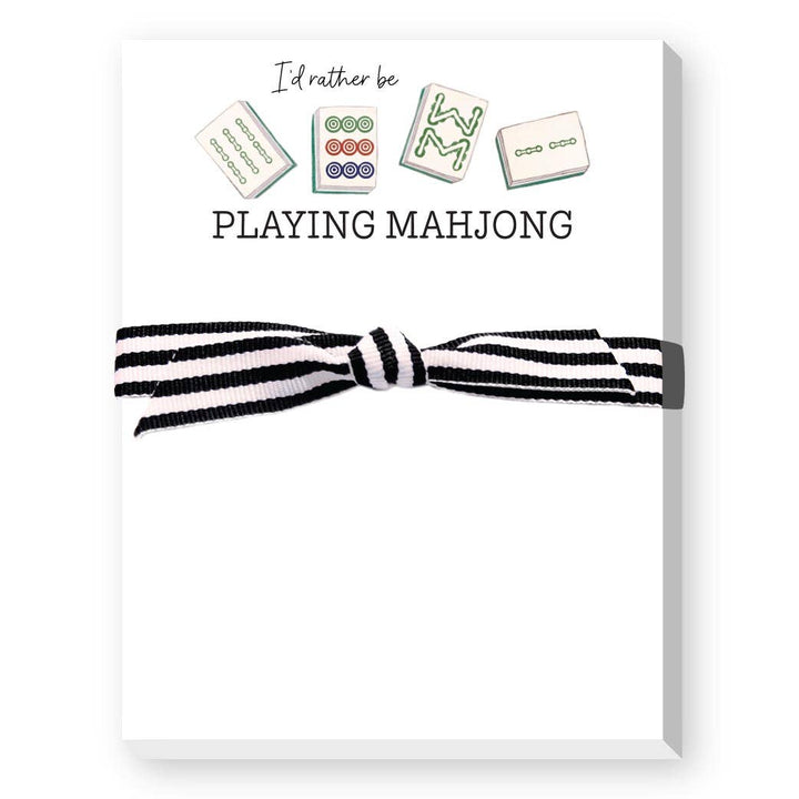 Donovan Designs - I'D RATHER BE PLAYING MAHJONG MINI NOTEPAD